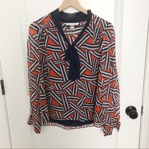 DVF Silk Pussybow Blouse